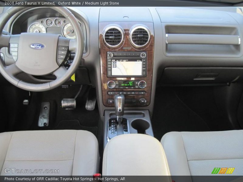 Oxford White / Medium Light Stone 2008 Ford Taurus X Limited
