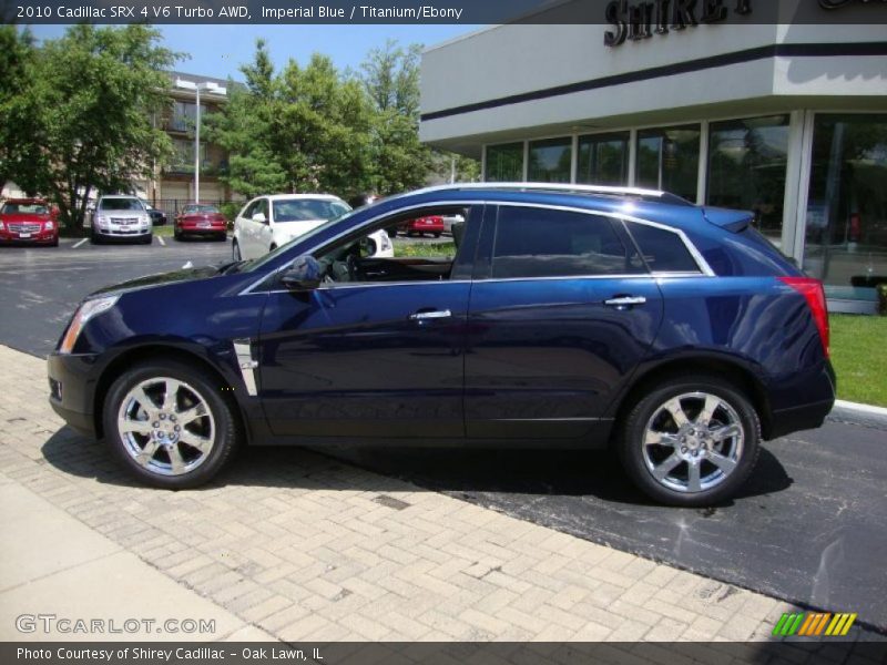 Imperial Blue / Titanium/Ebony 2010 Cadillac SRX 4 V6 Turbo AWD