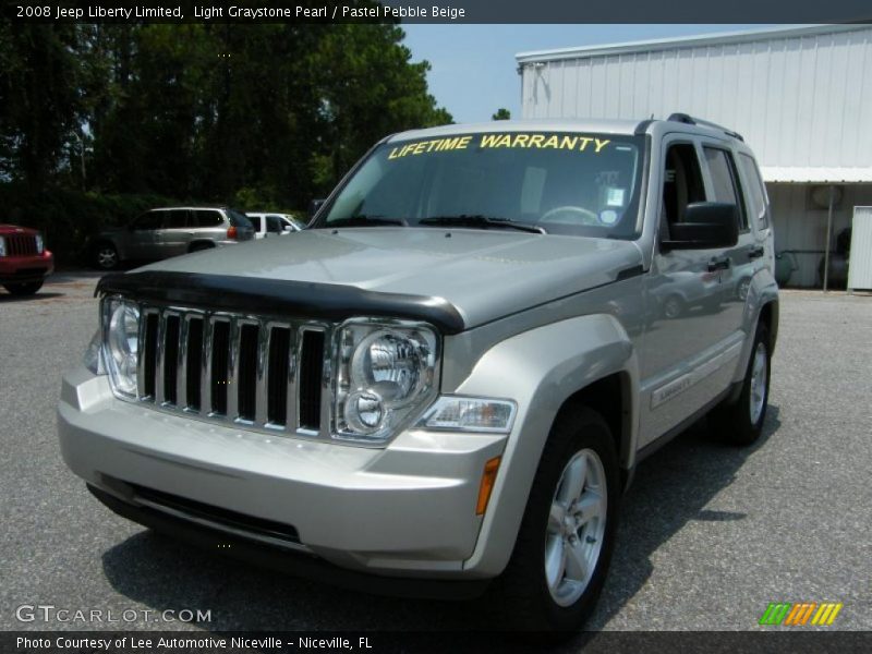 Light Graystone Pearl / Pastel Pebble Beige 2008 Jeep Liberty Limited