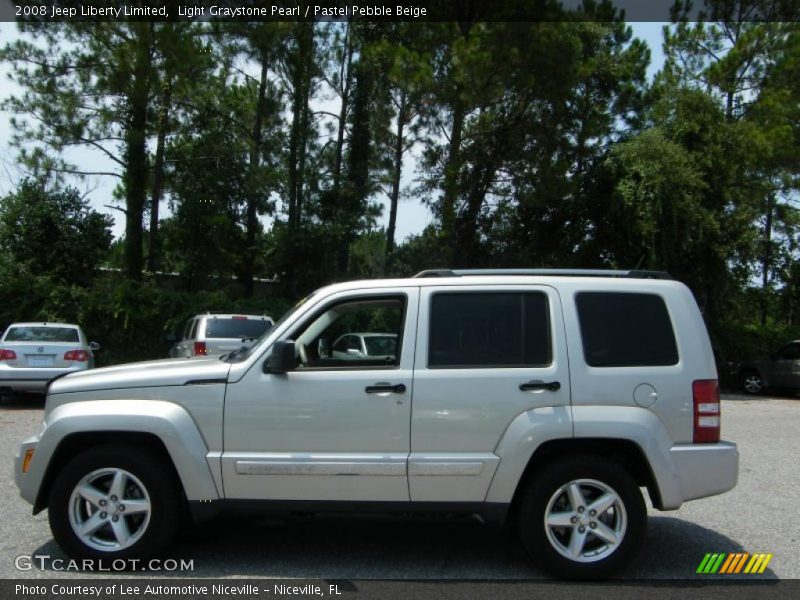 Light Graystone Pearl / Pastel Pebble Beige 2008 Jeep Liberty Limited