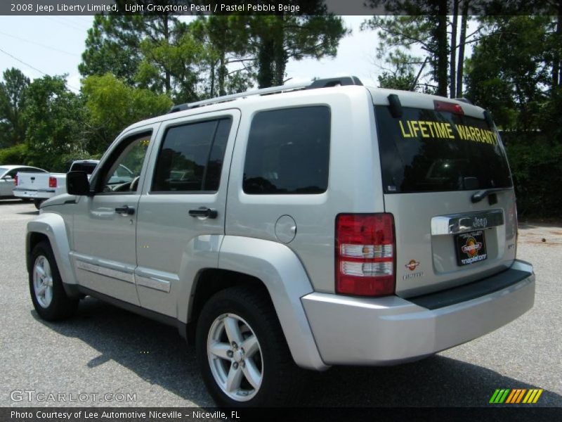 Light Graystone Pearl / Pastel Pebble Beige 2008 Jeep Liberty Limited