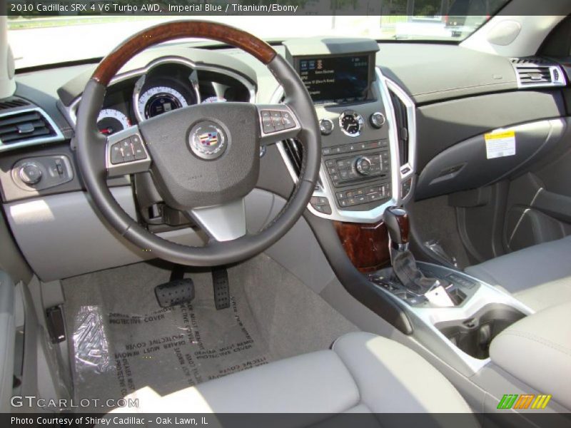 Imperial Blue / Titanium/Ebony 2010 Cadillac SRX 4 V6 Turbo AWD