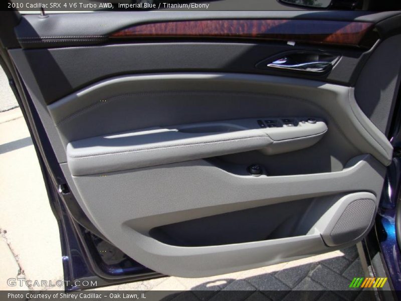 Imperial Blue / Titanium/Ebony 2010 Cadillac SRX 4 V6 Turbo AWD