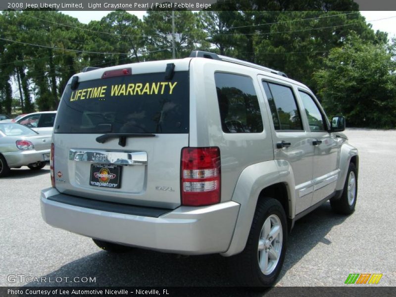 Light Graystone Pearl / Pastel Pebble Beige 2008 Jeep Liberty Limited