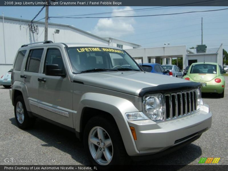 Light Graystone Pearl / Pastel Pebble Beige 2008 Jeep Liberty Limited