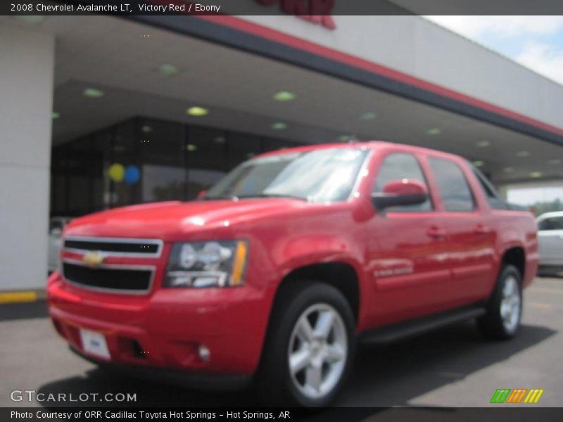 Victory Red / Ebony 2008 Chevrolet Avalanche LT
