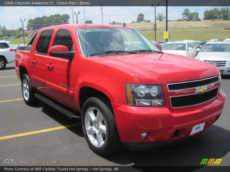 Victory Red / Ebony 2008 Chevrolet Avalanche LT