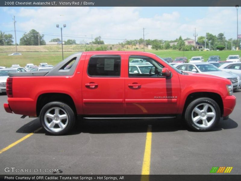 Victory Red / Ebony 2008 Chevrolet Avalanche LT