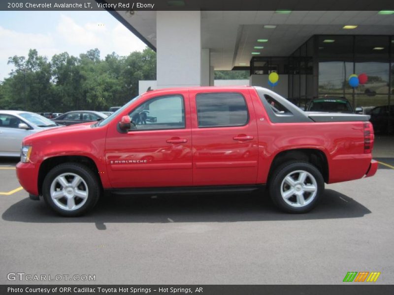Victory Red / Ebony 2008 Chevrolet Avalanche LT