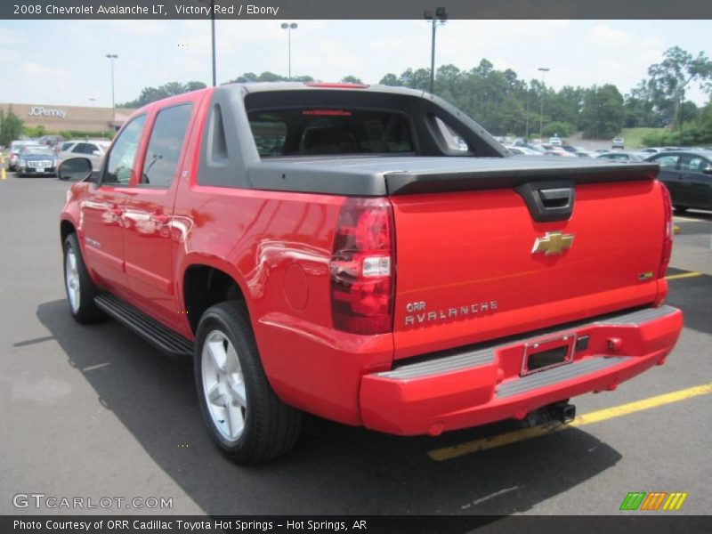 Victory Red / Ebony 2008 Chevrolet Avalanche LT