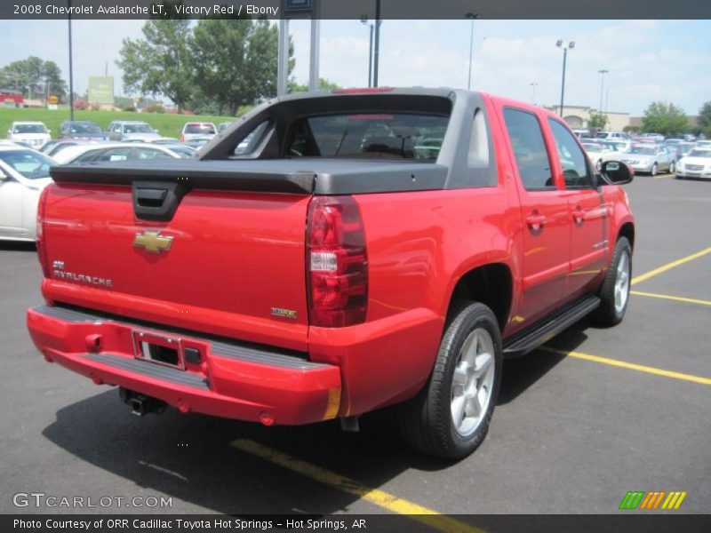 Victory Red / Ebony 2008 Chevrolet Avalanche LT