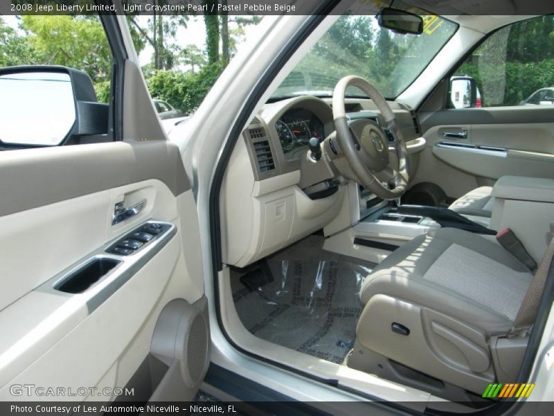 Light Graystone Pearl / Pastel Pebble Beige 2008 Jeep Liberty Limited
