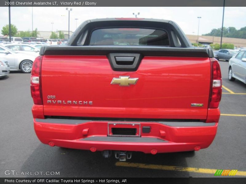 Victory Red / Ebony 2008 Chevrolet Avalanche LT