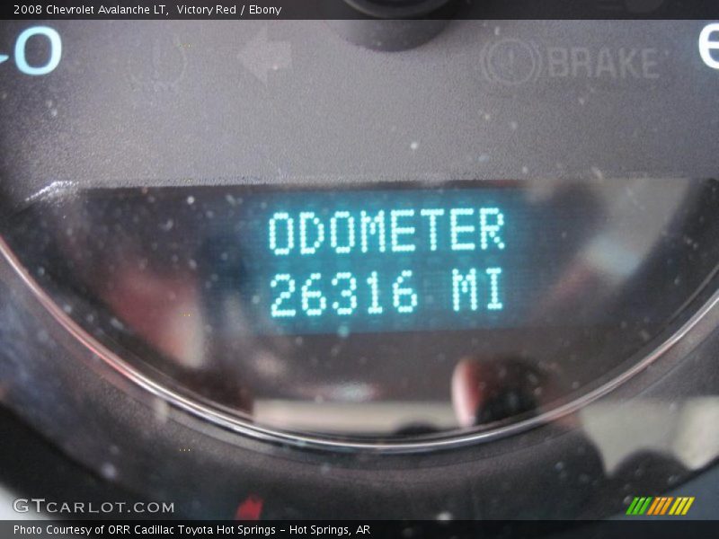 Victory Red / Ebony 2008 Chevrolet Avalanche LT