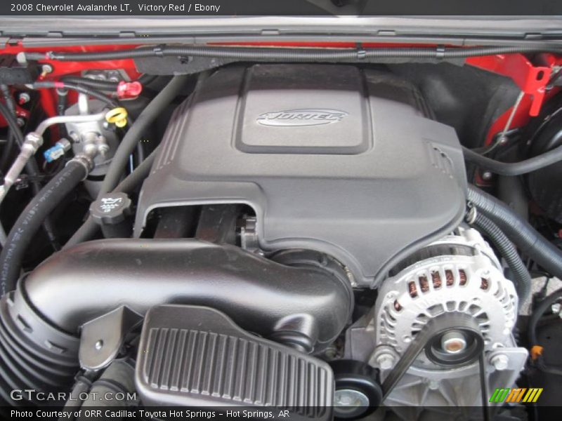 Victory Red / Ebony 2008 Chevrolet Avalanche LT