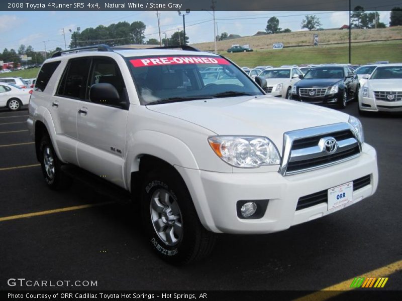 Natural White / Stone Gray 2008 Toyota 4Runner SR5 4x4