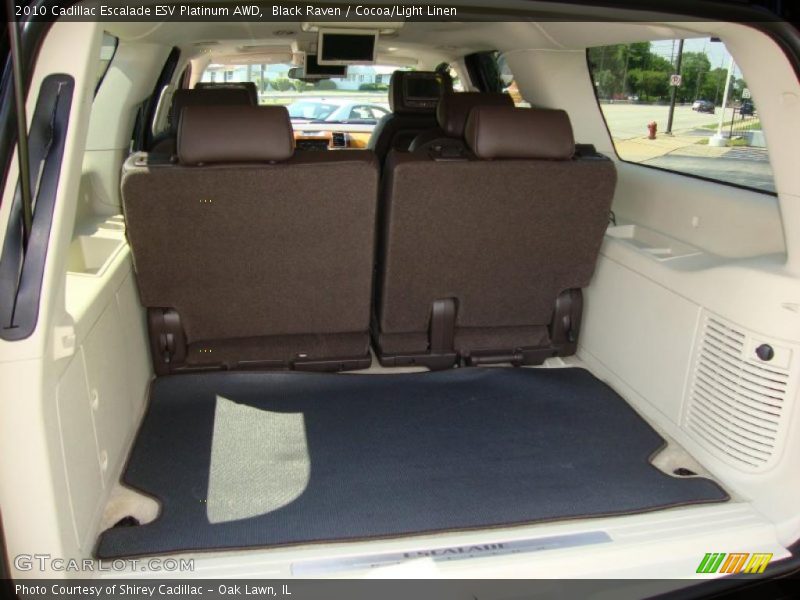 Black Raven / Cocoa/Light Linen 2010 Cadillac Escalade ESV Platinum AWD