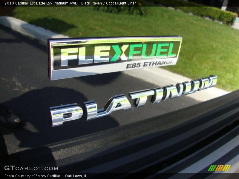 Black Raven / Cocoa/Light Linen 2010 Cadillac Escalade ESV Platinum AWD