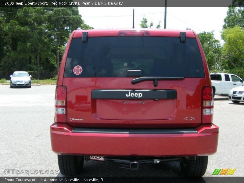 Red Rock Crystal Pearl / Dark Slate Gray 2009 Jeep Liberty Sport