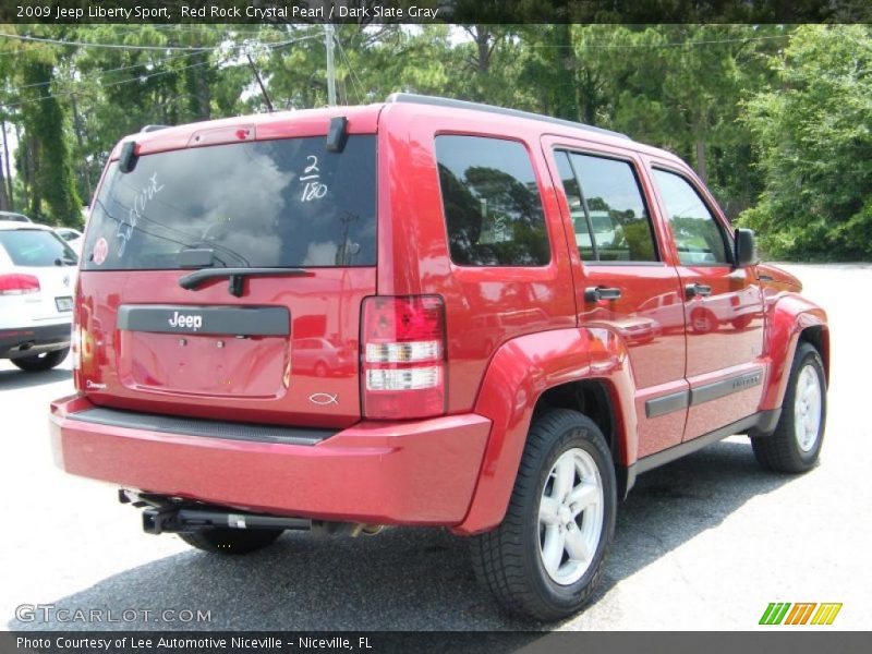 Red Rock Crystal Pearl / Dark Slate Gray 2009 Jeep Liberty Sport
