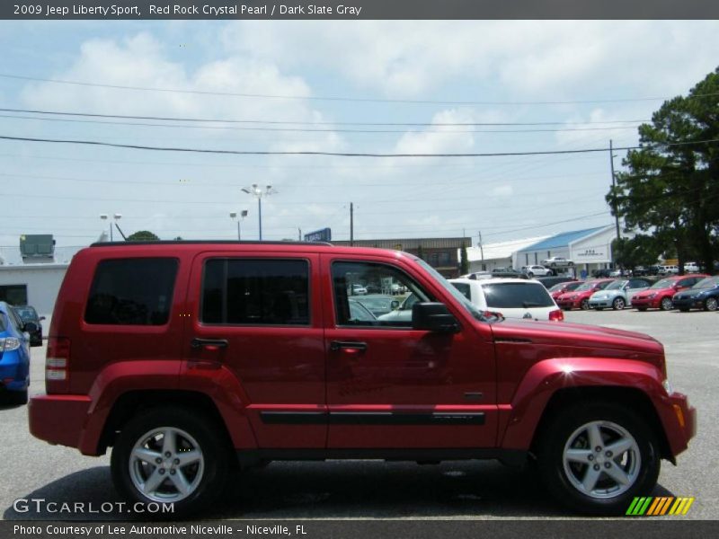 Red Rock Crystal Pearl / Dark Slate Gray 2009 Jeep Liberty Sport