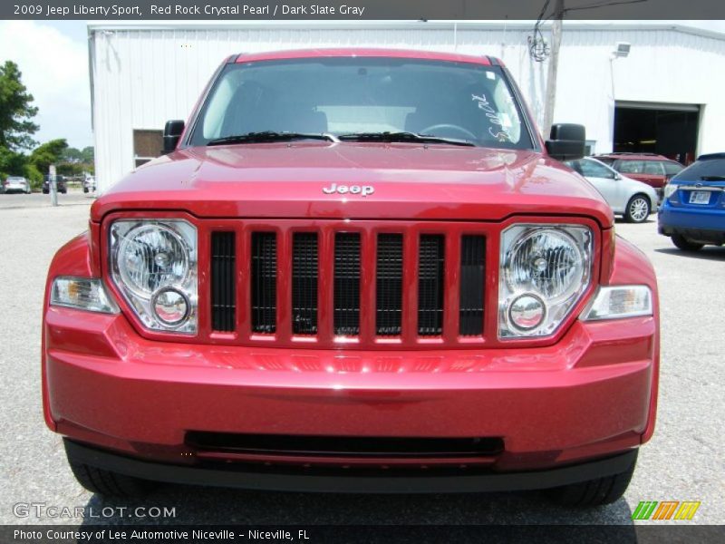 Red Rock Crystal Pearl / Dark Slate Gray 2009 Jeep Liberty Sport