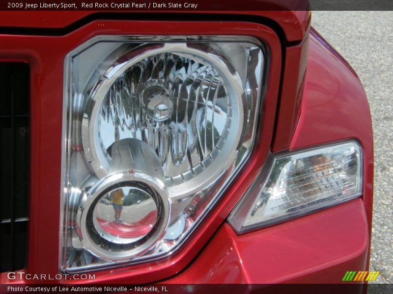 Red Rock Crystal Pearl / Dark Slate Gray 2009 Jeep Liberty Sport