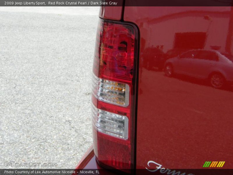 Red Rock Crystal Pearl / Dark Slate Gray 2009 Jeep Liberty Sport