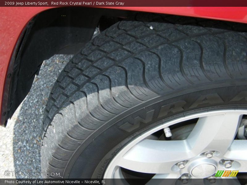 Red Rock Crystal Pearl / Dark Slate Gray 2009 Jeep Liberty Sport