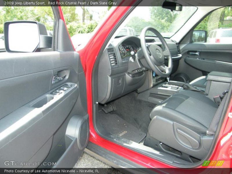 Red Rock Crystal Pearl / Dark Slate Gray 2009 Jeep Liberty Sport