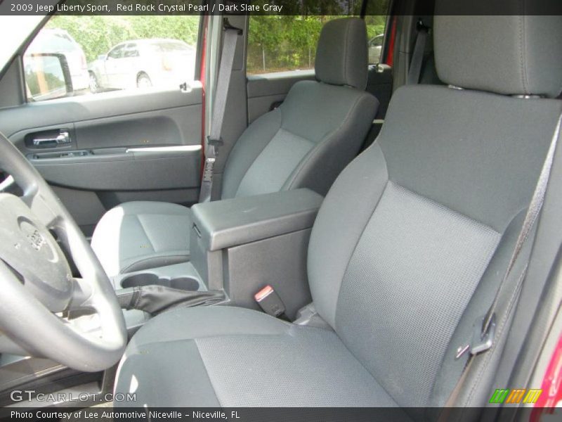 Red Rock Crystal Pearl / Dark Slate Gray 2009 Jeep Liberty Sport