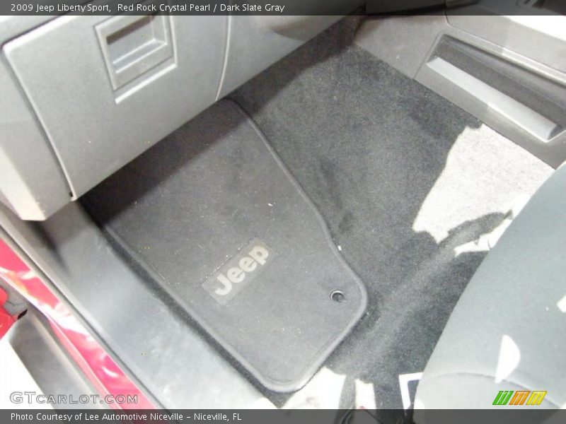 Red Rock Crystal Pearl / Dark Slate Gray 2009 Jeep Liberty Sport
