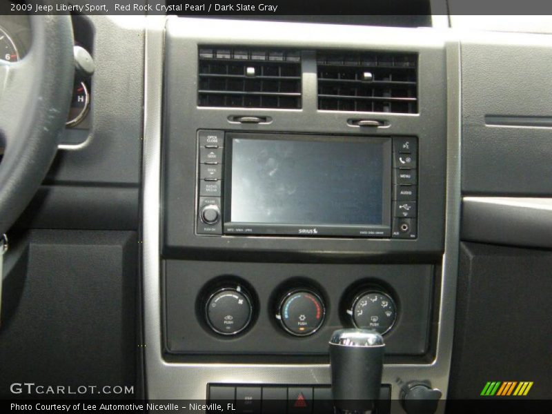 Red Rock Crystal Pearl / Dark Slate Gray 2009 Jeep Liberty Sport
