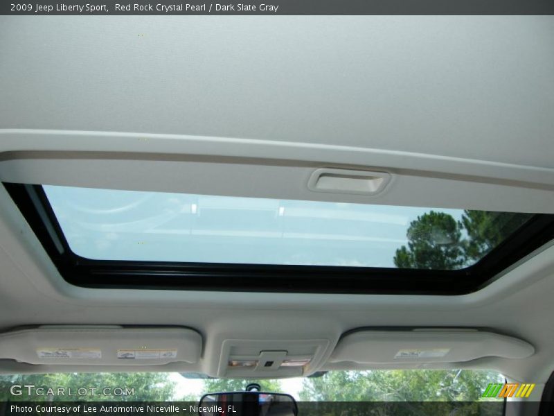 Red Rock Crystal Pearl / Dark Slate Gray 2009 Jeep Liberty Sport