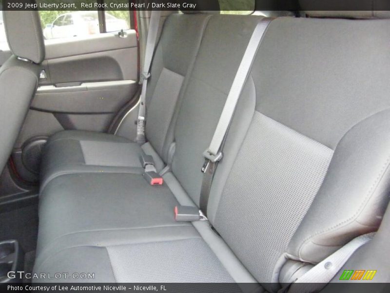 Red Rock Crystal Pearl / Dark Slate Gray 2009 Jeep Liberty Sport
