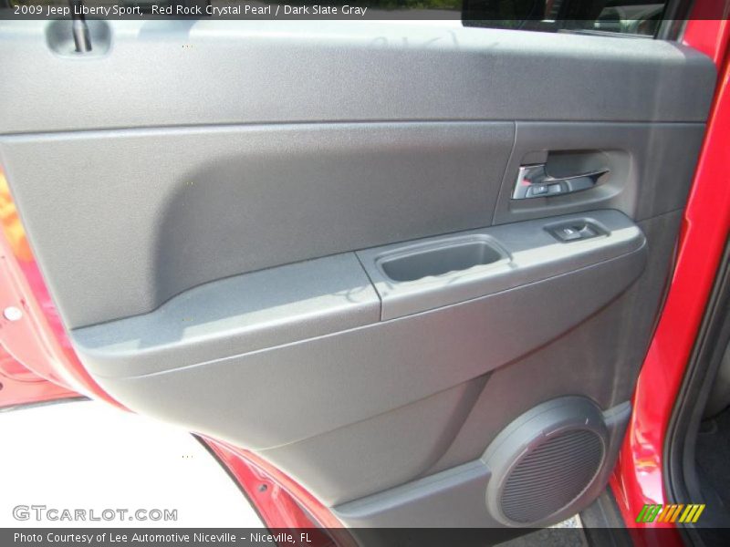 Red Rock Crystal Pearl / Dark Slate Gray 2009 Jeep Liberty Sport