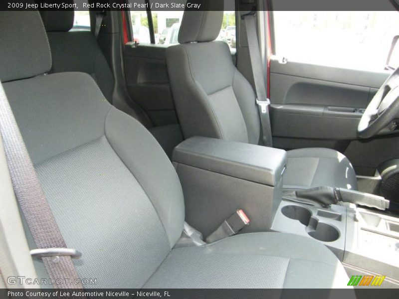 Red Rock Crystal Pearl / Dark Slate Gray 2009 Jeep Liberty Sport