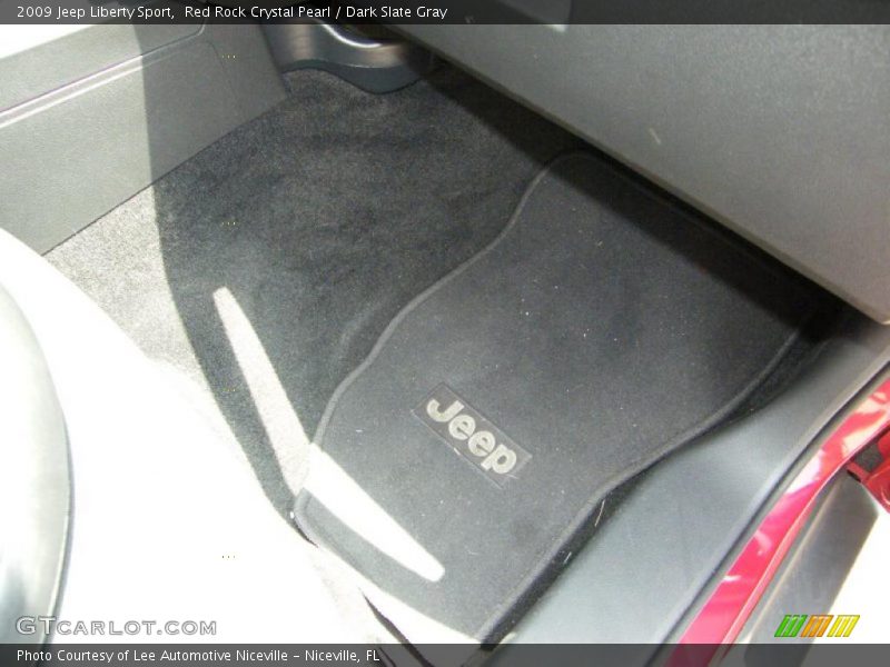 Red Rock Crystal Pearl / Dark Slate Gray 2009 Jeep Liberty Sport