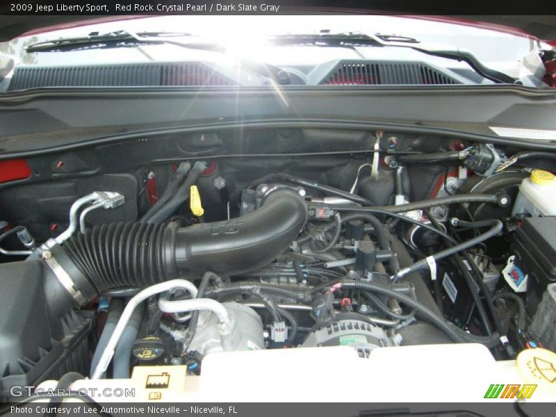 Red Rock Crystal Pearl / Dark Slate Gray 2009 Jeep Liberty Sport