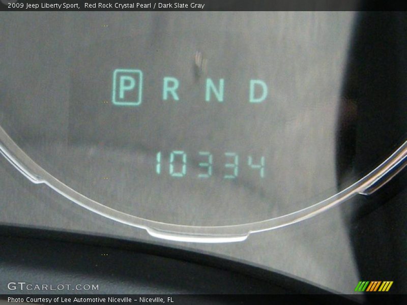 Red Rock Crystal Pearl / Dark Slate Gray 2009 Jeep Liberty Sport
