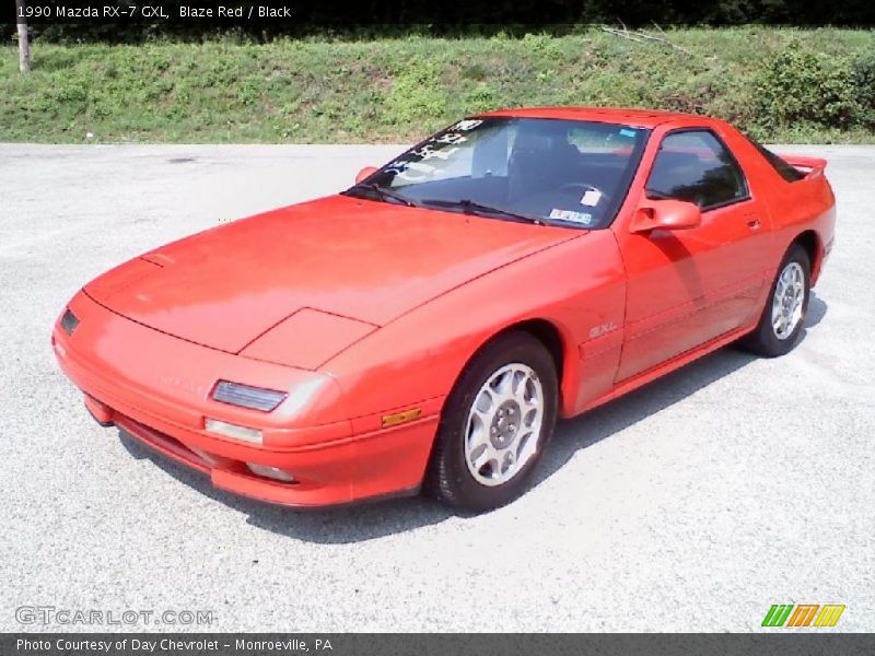 Blaze Red / Black 1990 Mazda RX-7 GXL