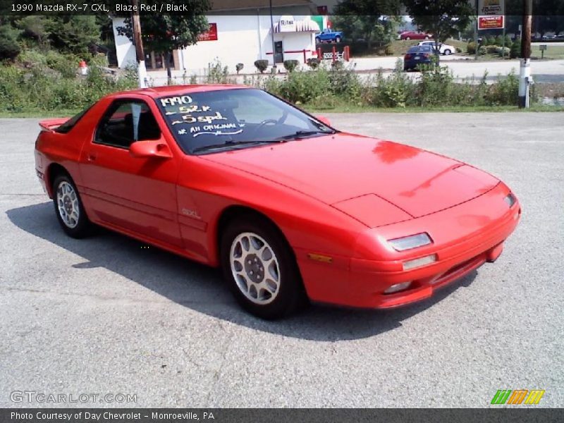 Blaze Red / Black 1990 Mazda RX-7 GXL