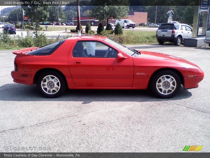 Blaze Red / Black 1990 Mazda RX-7 GXL
