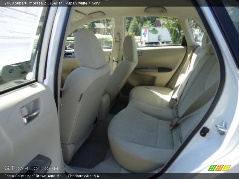 Aspen White / Ivory 2008 Subaru Impreza 2.5i Sedan