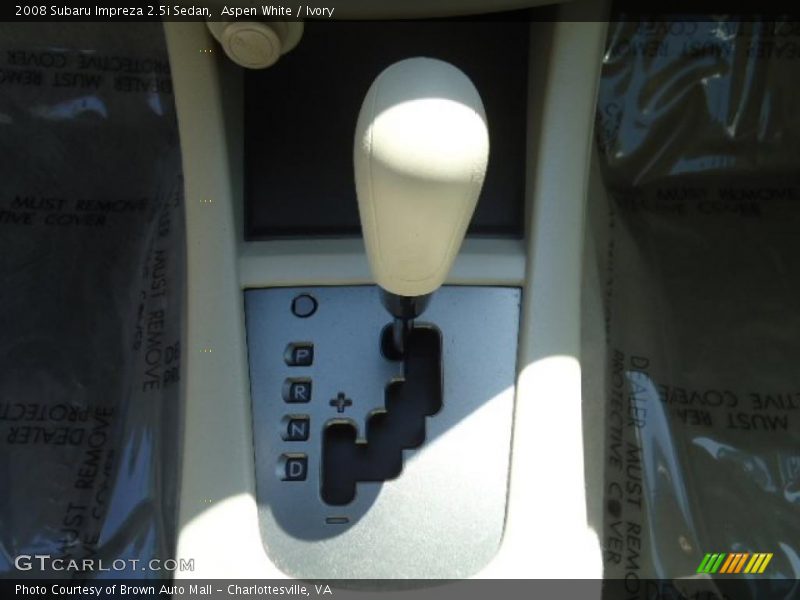 Aspen White / Ivory 2008 Subaru Impreza 2.5i Sedan