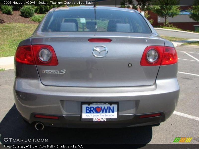 Titanium Gray Metallic / Black 2005 Mazda MAZDA3 i Sedan