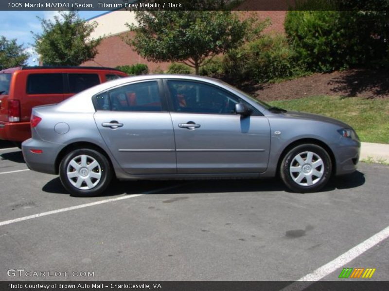 Titanium Gray Metallic / Black 2005 Mazda MAZDA3 i Sedan
