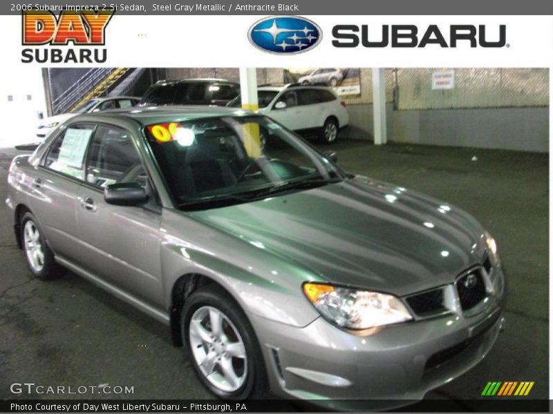 Steel Gray Metallic / Anthracite Black 2006 Subaru Impreza 2.5i Sedan