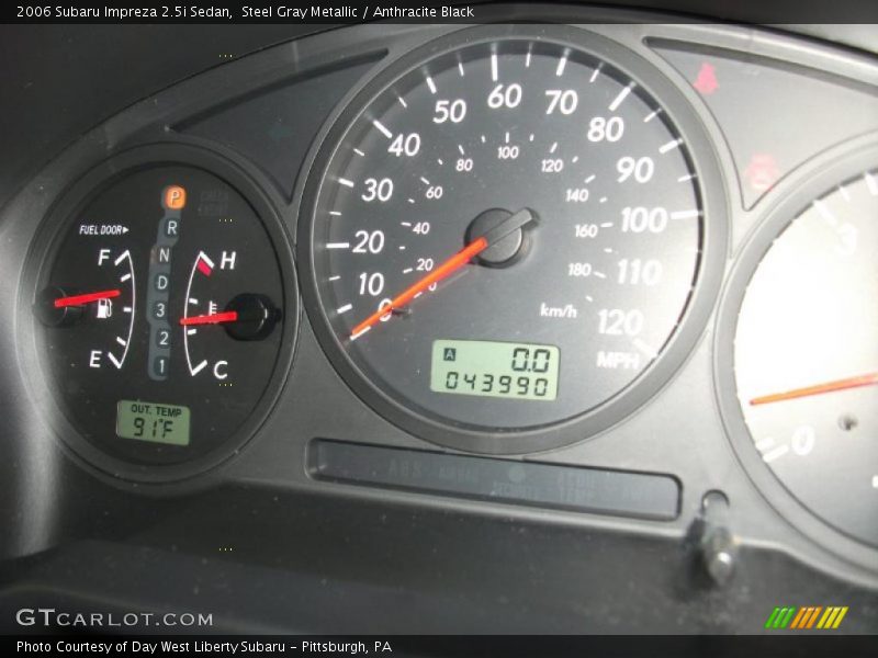 Steel Gray Metallic / Anthracite Black 2006 Subaru Impreza 2.5i Sedan