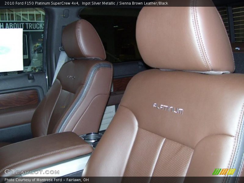 Ingot Silver Metallic / Sienna Brown Leather/Black 2010 Ford F150 Platinum SuperCrew 4x4